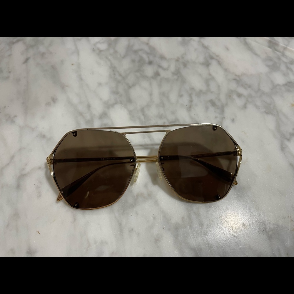 Alexander McQUEEN Skull Hinge Geometrical Glasses